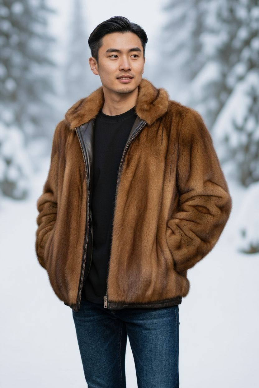 mens mink reversable